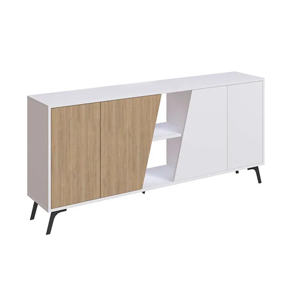 Consola Fiona 180 cm blanco - roble