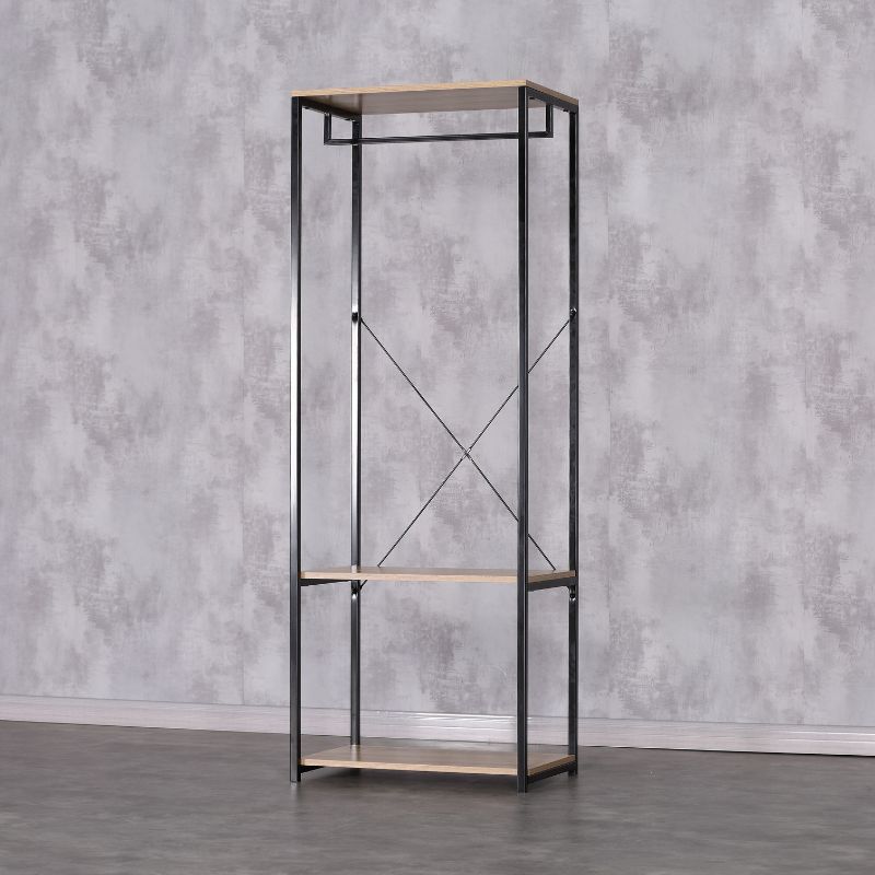 Armario 2 Huecos con Colgador Metal 167×60×40 cm Sonoma