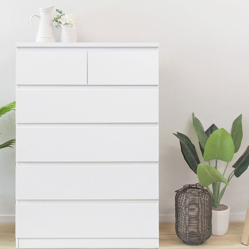 Sinfonier Blanco 119x80x40 cm con 6 Cajones