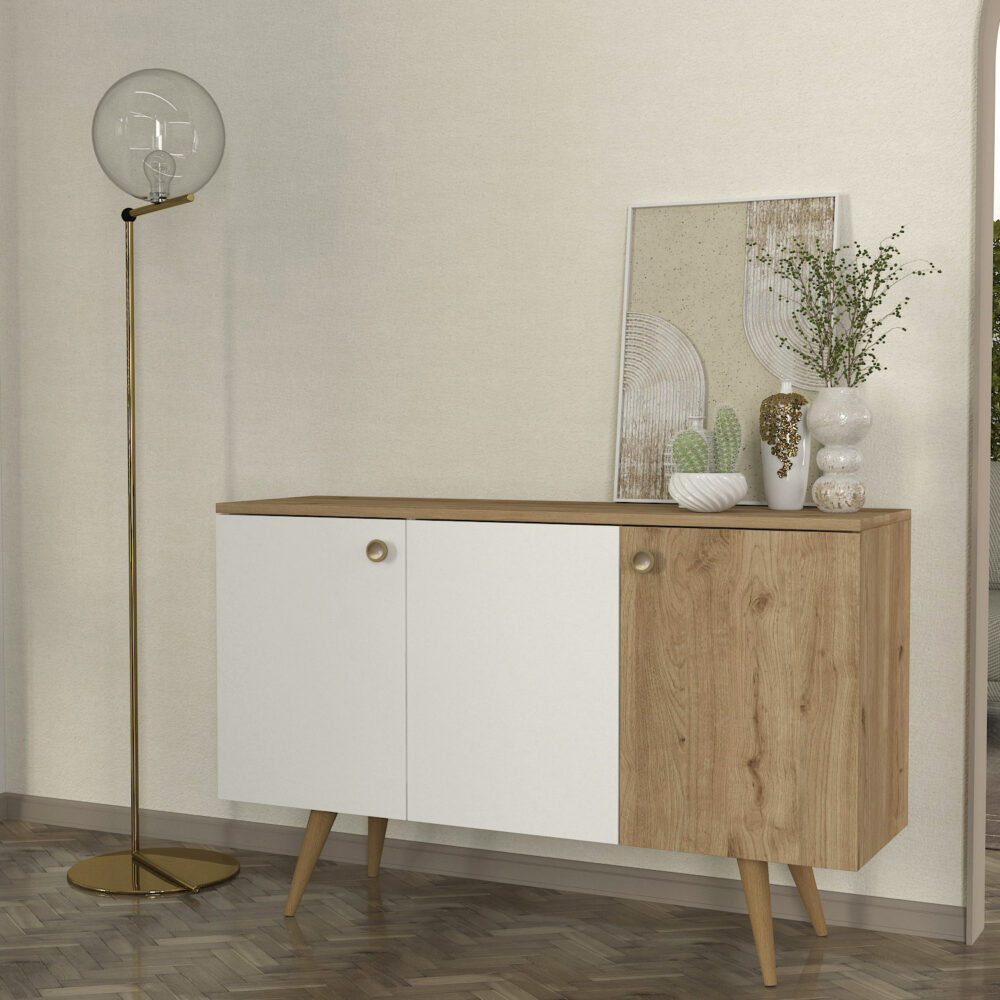 Consola Geo en Blanco Sepet