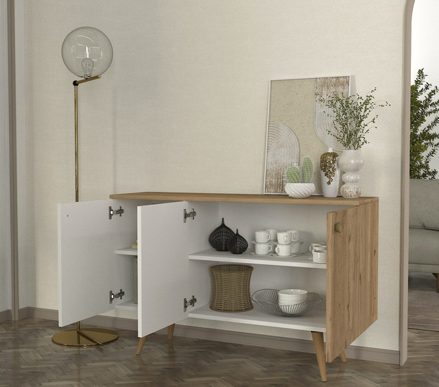 Consola Geo en Blanco Sepet