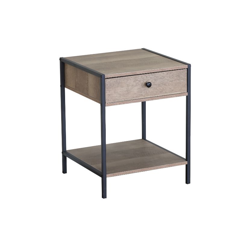 Mesita 1 Cajón 1Hueco Metal 50×40×40 cm