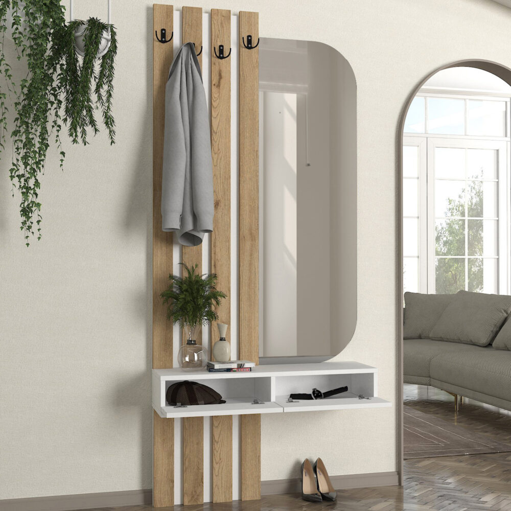 Perchero Reyas en Blanco Sepet