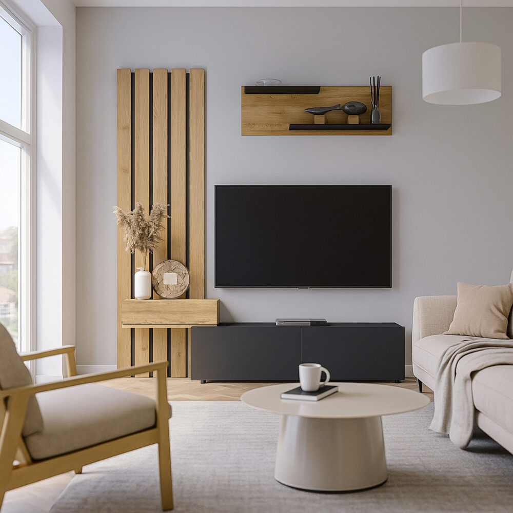 Mueble TV Rosaline en Antracita Sepet