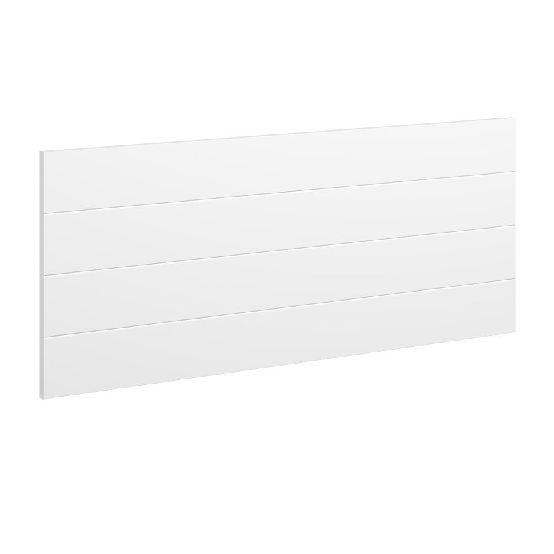 Cabecero de Cama Blanco Moderno con Diseño de Líneas Horizontales