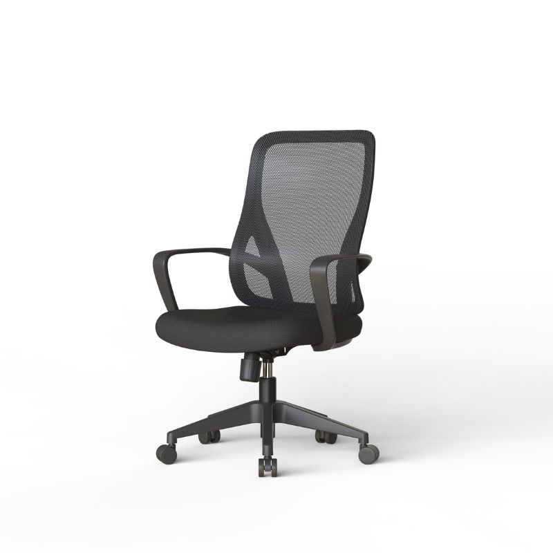 Silla ergonómica de oficina con respaldo de malla